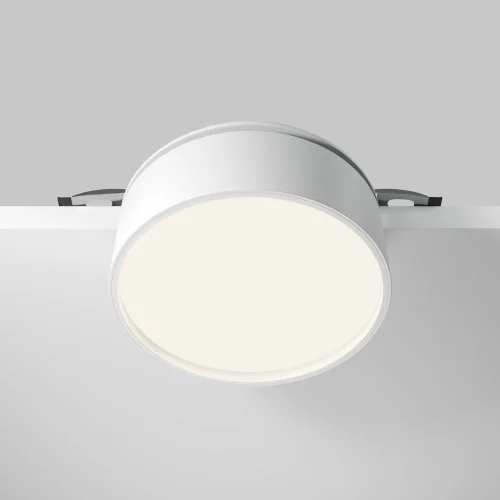 Светильник точечный LED Onda DL024-18W4K-W Maytoni белый 1 лампа, основание белое в стиле современный хай-тек круглый фото 5