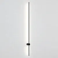 Настенный светильник Wall LINES L150 Black 178034-26 ImperiumLoft чёрный 1 лампа, основание чёрное в стиле минимализм 