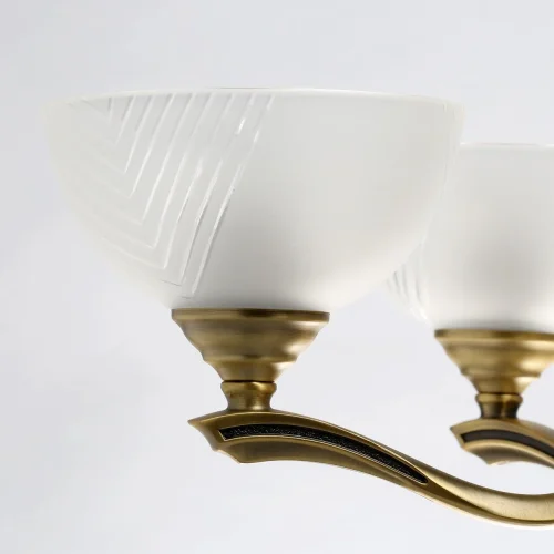 Люстра подвесная Афродита 317014909 MW-Light белая на 9 ламп, основание античное бронза в стиле классический  фото 3