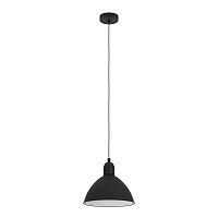 Светильник подвесной Priddy 43878 Eglo чёрный 1 лампа, основание чёрное в стиле современный 