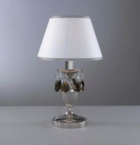 Настольная лампа P 9831 P Reccagni Angelo белая 1 лампа, основание никель металл в стиле классический  фото 3