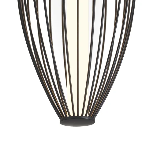 Светильник подвесной LED Sabi FR6131PL-L24B Freya чёрный 1 лампа, основание чёрное в стиле современный  фото 3