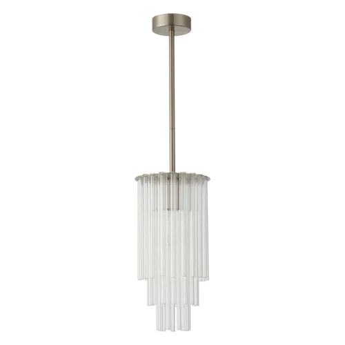 Светильник подвесной Аделард 642018101 MW-Light прозрачный 1 лампа, основание никель в стиле современный 