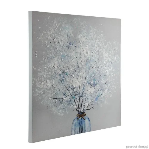 Картина Alaminos 423049 Eglo, цвет - белый / синий, материал - дерево / холст, купить с доставкой по Москве и России.
