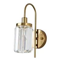 Бра Duke 2969-1W Favourite прозрачный 2 лампы, основание золотое в стиле современный 