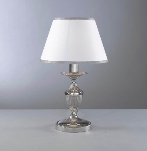 Настольная лампа P 9830 P Reccagni Angelo белая 1 лампа, основание никель металл в стиле классический  фото 3