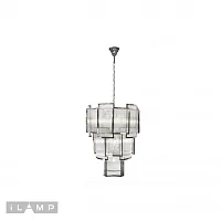 Люстра подвесная Tribeca MD0276-11 iLamp прозрачная на 11 ламп, основание никель в стиле американский современный 