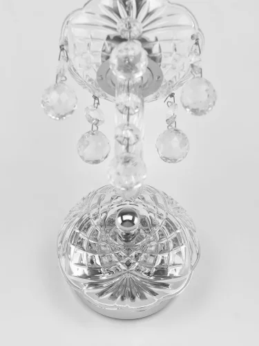 Бра 108B/1/165 Ni Bohemia Ivele Crystal без плафона на 1 лампа, основание прозрачное никель в стиле классический balls фото 4
