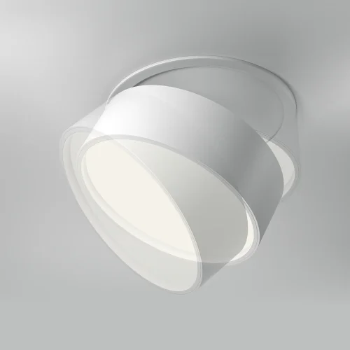 Светильник точечный LED Onda DL024-18W4K-W Maytoni белый 1 лампа, основание белое в стиле современный хай-тек круглый фото 7