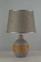 Настольная лампа Gaeta E 4.1.T3 GY Arti Lampadari серая 1 лампа, основание серое верёвка керамика в стиле классический кантри 