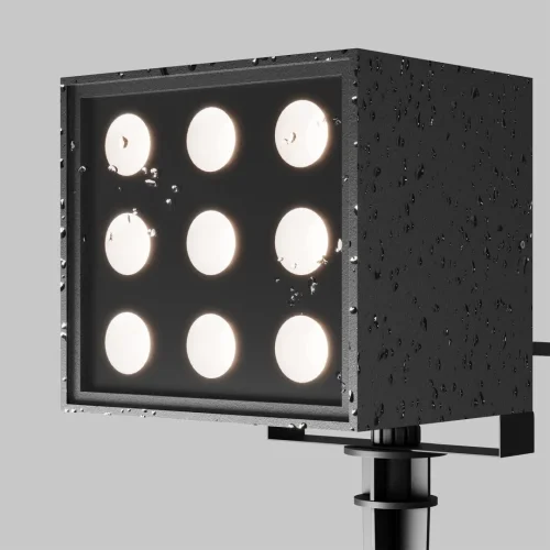 Прожектор LED Ares O309FL-L18B3K Maytoni уличный IP65 чёрный 1 лампа, плафон чёрный в стиле хай-тек современный LED фото 5