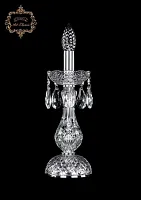 Настольная лампа 12.00.1-28.Cr.Sp Bohemia Art Classic прозрачная 1 лампа, основание хром металл в стиле классический 