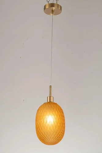 Светильник подвесной Magliano E 1.P3 Y Arti Lampadari жёлтый 1 лампа, основание золотое в стиле современный  фото 3