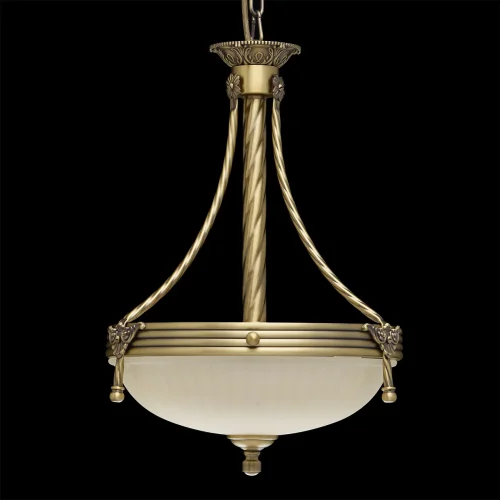 Люстра подвесная Афродита 317010303 MW-LIGHT бежевая на 3 лампы, основание античное бронза в стиле классический  фото 3
