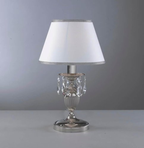 Настольная лампа P 9832 P Reccagni Angelo белая 1 лампа, основание никель металл в стиле классический  фото 2