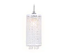 Светильник подвесной TR3636 Ambrella light белый 1 лампа, основание хром в стиле хай-тек современный 