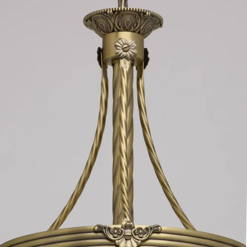 Люстра подвесная Афродита 317010303 MW-LIGHT бежевая на 3 лампы, основание античное бронза в стиле классический  фото 8