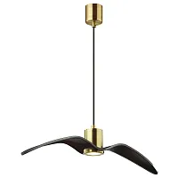 Светильник подвесной Birds 4900/1B Odeon Light чёрный 1 лампа, основание бронзовое в стиле современный птички