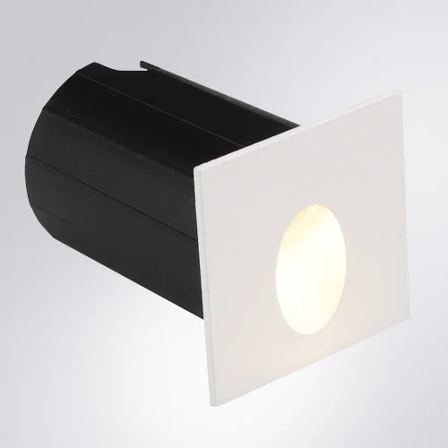 Встраиваемый светильник LED Piazza A3402IN-1WH Arte Lamp уличный IP65 белый чёрный 1 лампа, плафон белый в стиле хай-тек современный LED фото 3