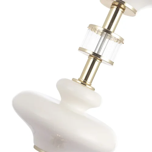 Светильник подвесной VALENCIA SP1.1 GOLD Crystal Lux белый прозрачный 1 лампа, основание золотое в стиле современный  фото 4