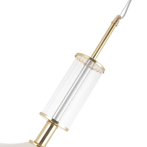 Светильник подвесной VALENCIA SP1.3 GOLD Crystal Lux белый прозрачный 1 лампа, основание золотое в стиле современный  фото 2