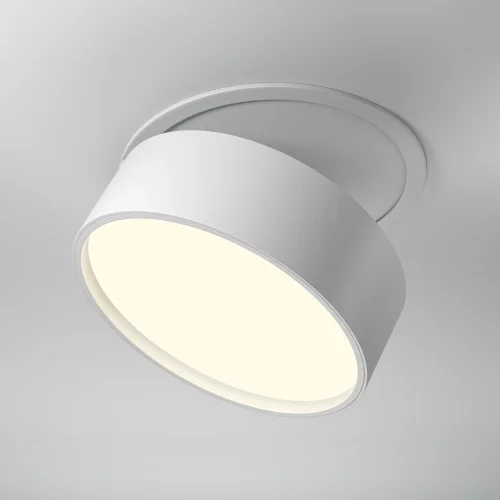 Светильник точечный LED Onda DL024-18W3K-W Maytoni белый 1 лампа, основание белое в стиле современный хай-тек круглый фото 3