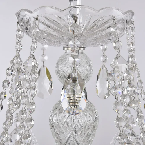Люстра подвесная 1411/10/360 Ni Bohemia Ivele Crystal без плафона на 10 ламп, основание никель прозрачное в стиле классический sp фото 3