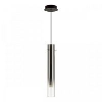 Светильник подвесной LED Shiny 5061/5L Odeon Light чёрный 1 лампа, основание чёрное в стиле современный трубочки