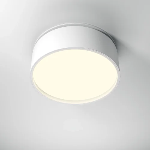 Светильник точечный LED Onda DL024-18W3K-W Maytoni белый 1 лампа, основание белое в стиле современный хай-тек круглый фото 4
