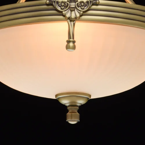 Люстра подвесная Афродита 317010303 MW-LIGHT бежевая на 3 лампы, основание античное бронза в стиле классический  фото 5