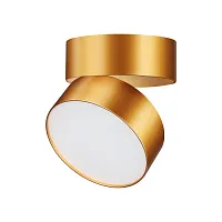 Светильник накладной LED Prometa 358751 Novotech матовый золото 1 лампа, основание матовое золото в стиле современный круглый