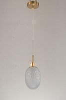 Светильник подвесной Magliano E 1.P2 W Arti Lampadari белый 1 лампа, основание золотое в стиле современный 