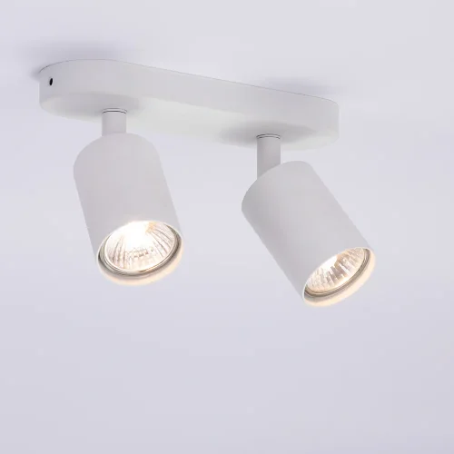 Спот с 2 лампами Aquarius A3226PL-2WH Arte Lamp белый GU10 в стиле современный минимализм  фото 2