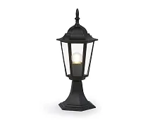 Парковый светильник ST2023 Ambrella light уличный IP54 чёрный 1 лампа, плафон прозрачный в стиле хай-тек современный E27