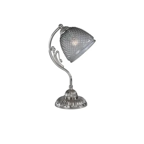 Настольная лампа P 9801 Reccagni Angelo чёрная серая 1 лампа, основание никель металл в стиле классический 
