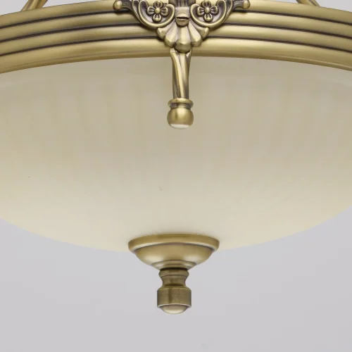 Люстра подвесная Афродита 317010303 MW-LIGHT бежевая на 3 лампы, основание античное бронза в стиле классический  фото 4