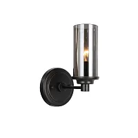 Бра Kiara 2057-1W Favourite прозрачный серый 1 лампа, основание чёрное в стиле кантри 