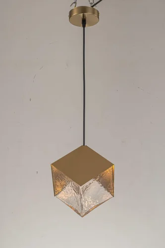 Светильник подвесной Kanai E 1.P1 S Arti Lampadari золотой прозрачный 1 лампа, основание золотое в стиле современный арт-деко  фото 3