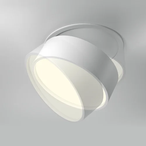 Светильник точечный LED Onda DL024-18W3K-W Maytoni белый 1 лампа, основание белое в стиле современный хай-тек круглый фото 7