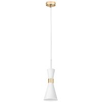 Светильник подвесной Dumo 816016 Lightstar белый 1 лампа, основание золотое в стиле арт-деко 