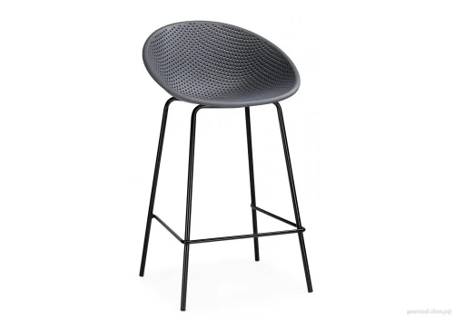 Полубарный стул Zeta dark grey / black 15702 Woodville, /, ножки/металл/чёрный, размеры - ****500*510