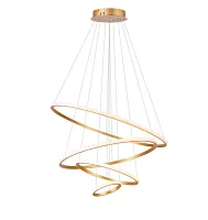 Люстра подвесная LED Janina APL.018.13.100 Aployt бронзовая на 1 лампа, основание бронзовое в стиле современный кольца