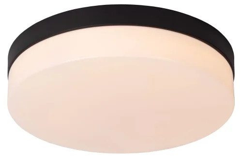 Светильник потолочный LED Biskit 79111/30/30 Lucide белый 1 лампа, основание чёрное в стиле современный 