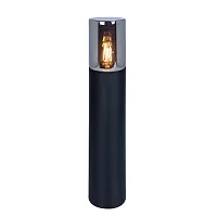 Парковый светильник Wazn A6215PA-1BK Arte Lamp уличный IP54 чёрный 1 лампа, плафон чёрный в стиле современный E27