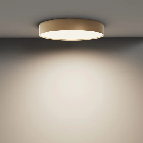 Светильник потолочный LED Zon C032CL-45W4K-RD-MG Maytoni белый 1 лампа, основание матовое золото в стиле хай-тек современный круглый фото 4