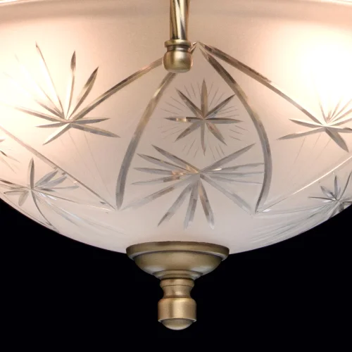 Люстра подвесная Афродита 317012006 MW-Light белая на 3 лампы, основание латунь в стиле классический  фото 14