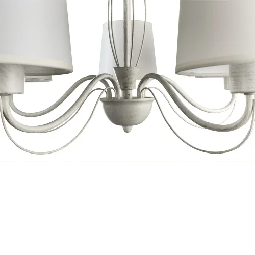 Люстра подвесная  ORLEAN A9310LM-5WG Arte Lamp белая на 5 ламп, основание белое в стиле классический  фото 4