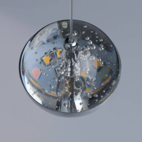Светильник подвесной LED с пультом Капелия 730010209 MW-Light серебряный 9 ламп, основание серебряное в стиле современный каскад шар фото 6