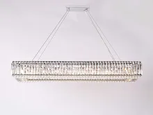 Люстра подвесная 10265+15/C Newport прозрачная на 20 ламп, основание никель в стиле современный 