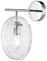 Бра 364-101-01 Velante прозрачный 1 лампа, основание хром в стиле современный 